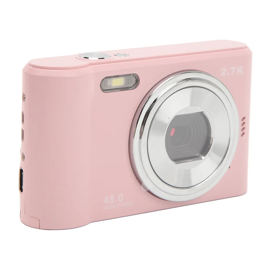 Appareil photo numérique compact 2,7K Smart et caméra vidéo vlogging noir