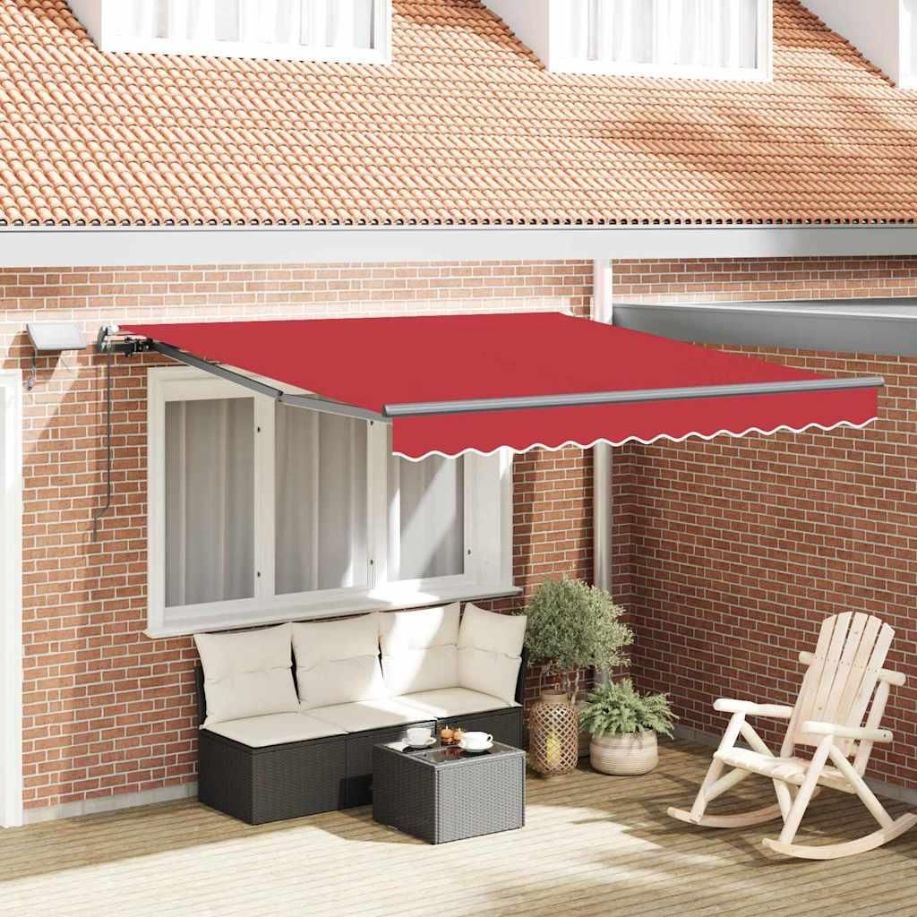Praktischen Einziehbare Markise Rot 350 x 250 cm Stoff - Markisen ,design Möbel 7625813 2parcel