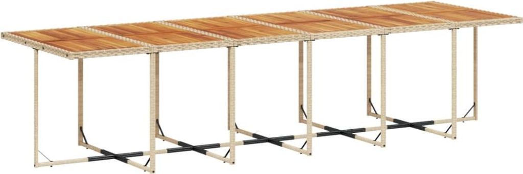 Stabli 17-tlg. Garten-Essgruppe mit Kissen Beige Poly Rattan - DE705707 - Gartenlounge-Set, Gartenmöbelset, Sitzgruppe
