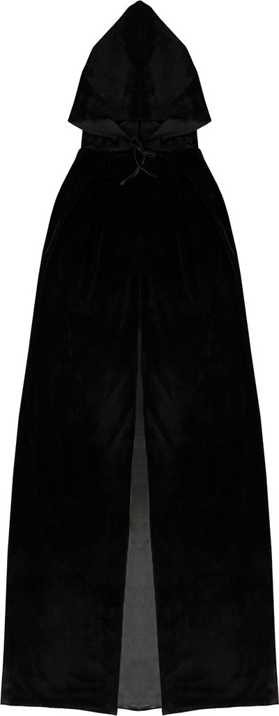 Oblique Unique Umhang schwarz Cape für Hexe Zauberer Kostüm Produktbild 