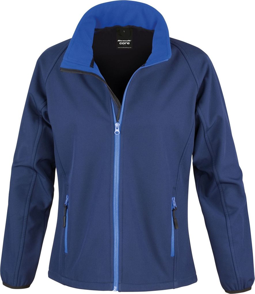 Result Core - Softshelljacke Zum Bedrucken für Damen BC5519 (XXL) (Marineblau/Königsblau)