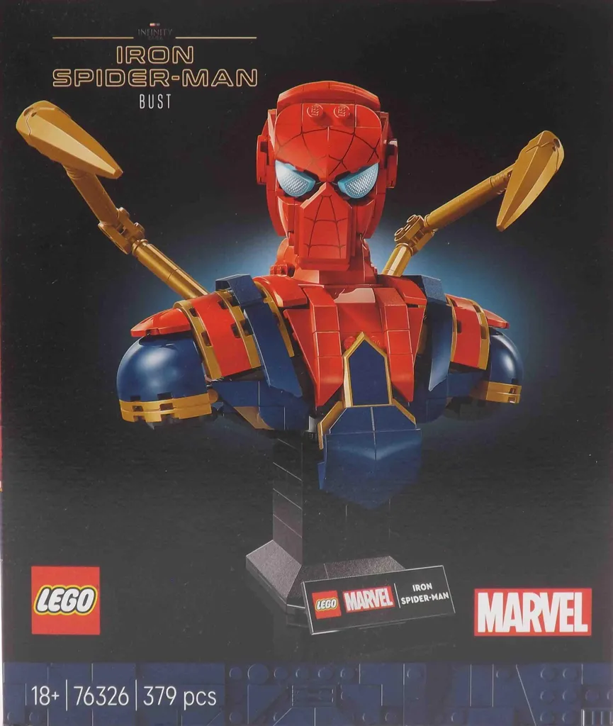 Buste Iron Spider-Man LEGO 76326 Figurine à Construire Marvel Adultes - 28