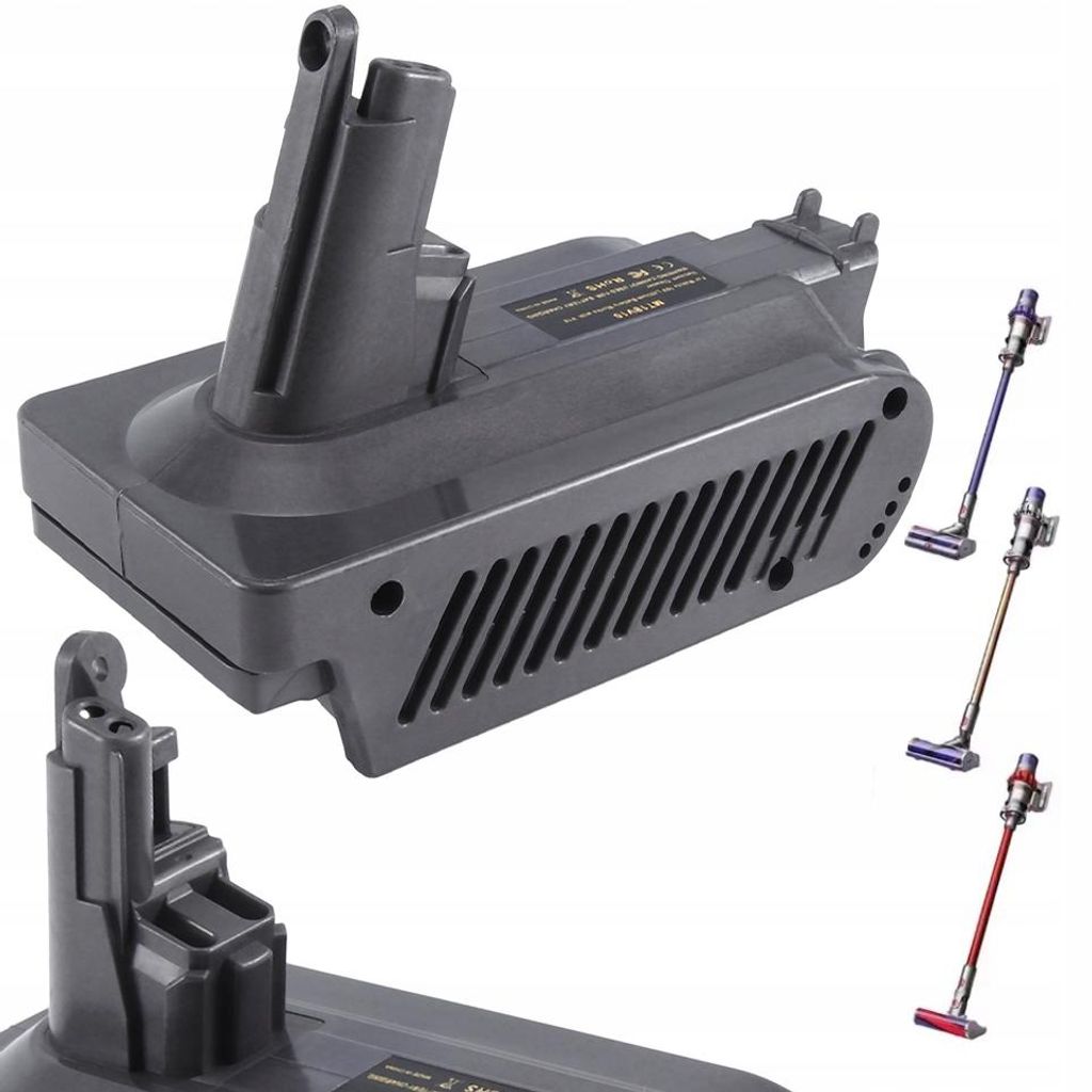 Rosfix Adapter – Akku-Adapter für Dyson V10 | Kompatibel mit Bosch 18V BAT622, BAT609 | ABS-Material, einfache Installation