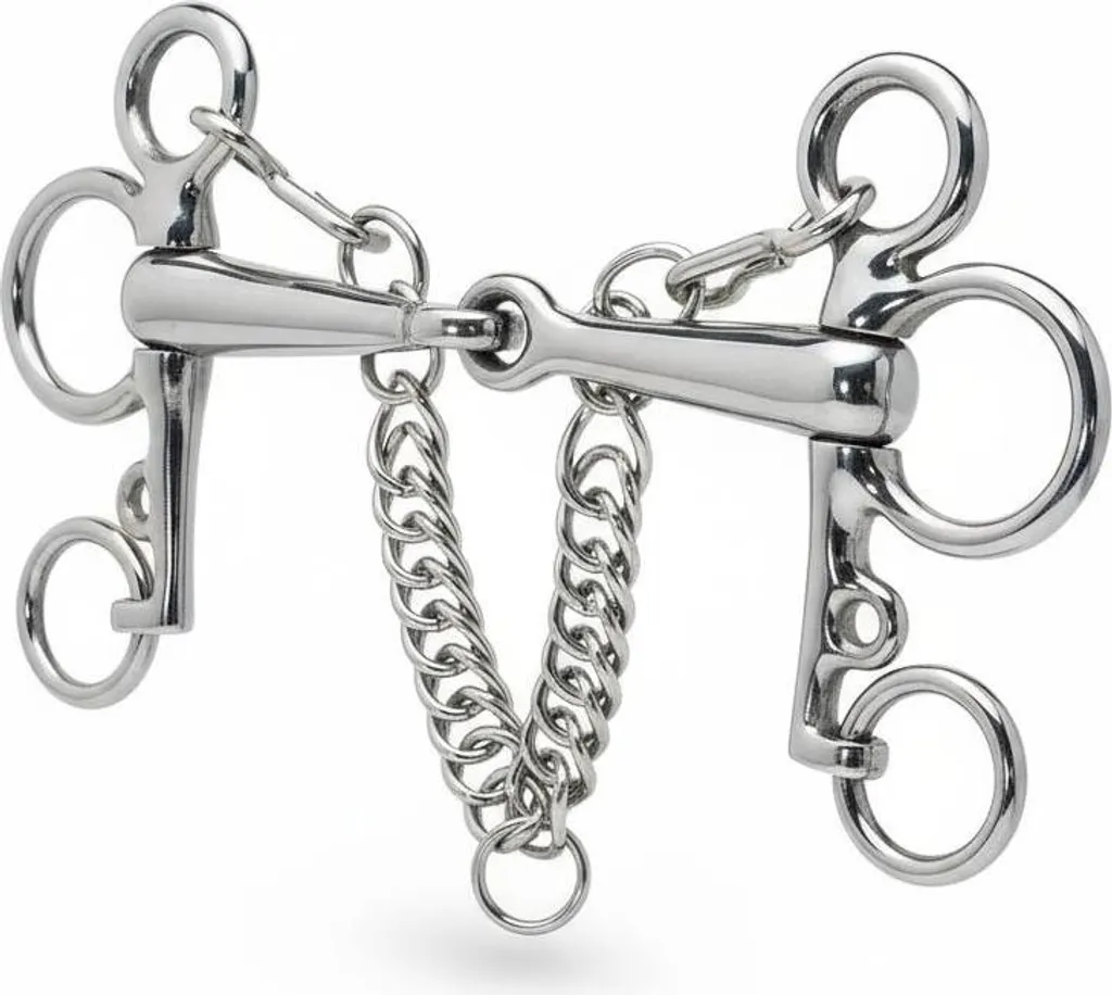 Pelham Inox 14,5 Serraggio Corto | Morso Cavallo 17mm Inossidabile