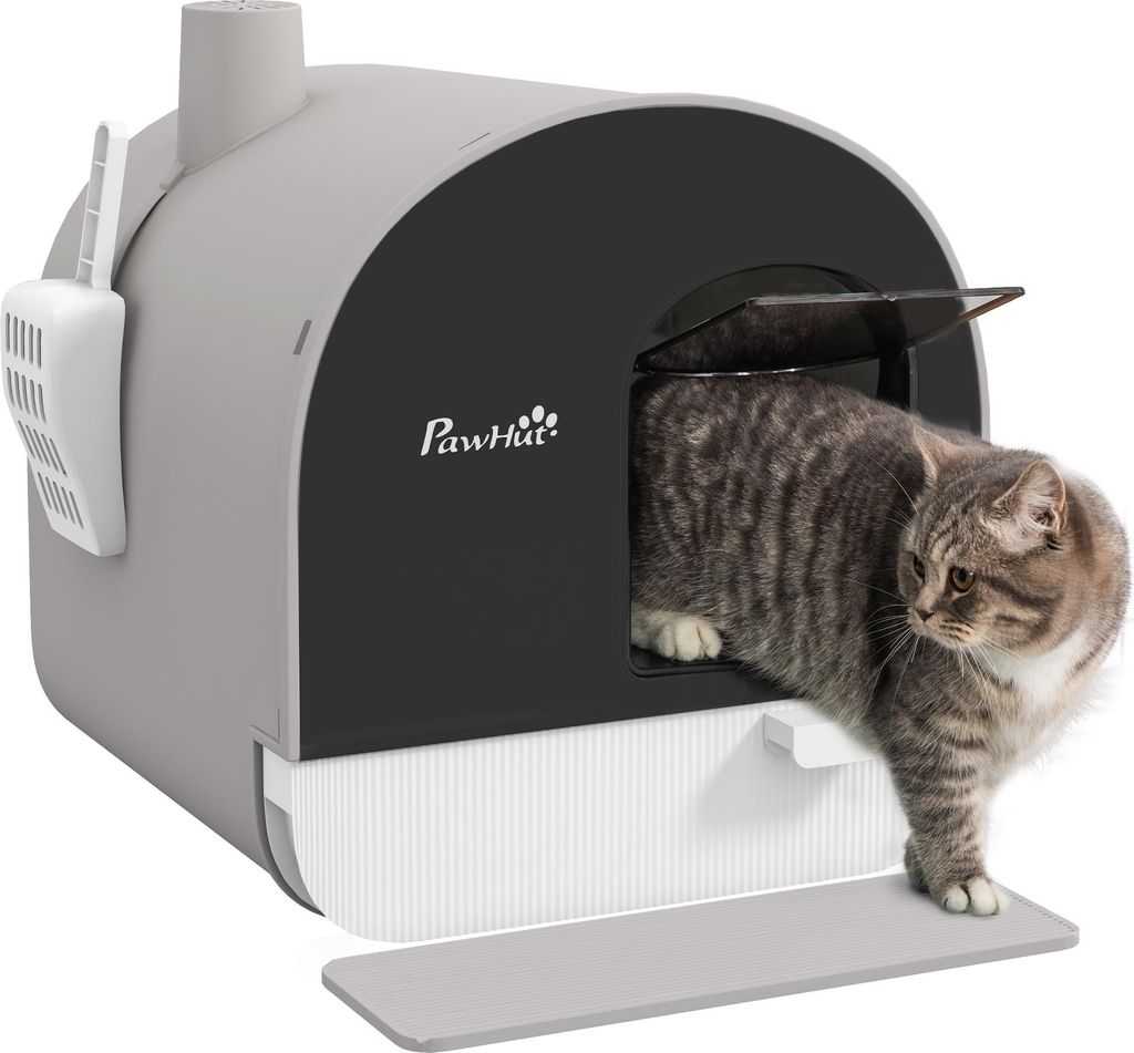 PawHut Katzentoilette Katzenklo mit Haube und Deckel Produktbild 