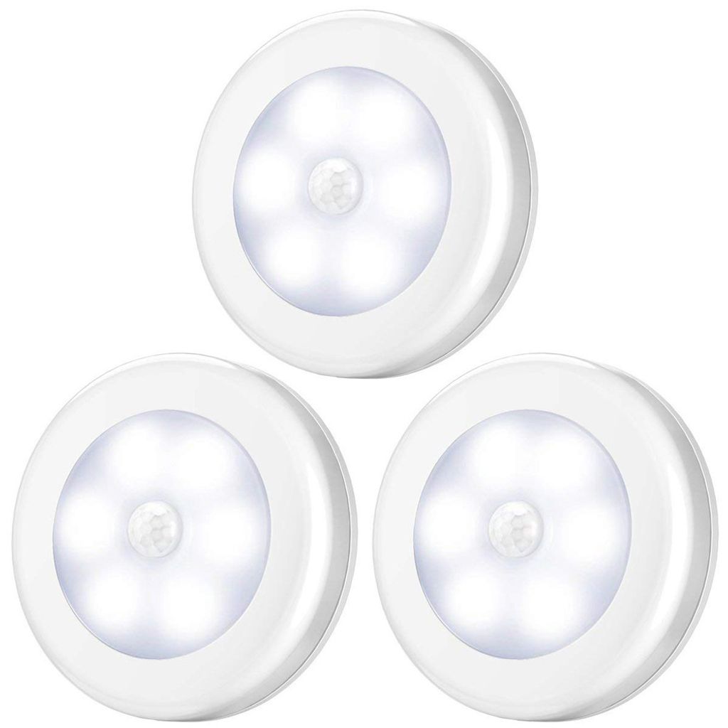 6 LED-Bewegungsmelder,Schrankbeleuchtung,weiß,3St.