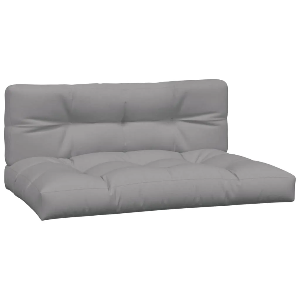 Cuscini Divano Pallet 2 Pezzi Grigio | Arredo Esterno Elegante e Pratico - 3