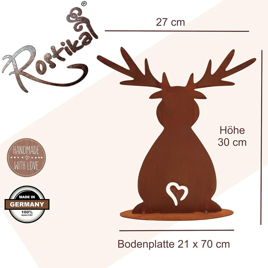 Produktbild von Rostige Gartendeko & Gartenstecker Aus Metall – Stilvolle Gartendeko