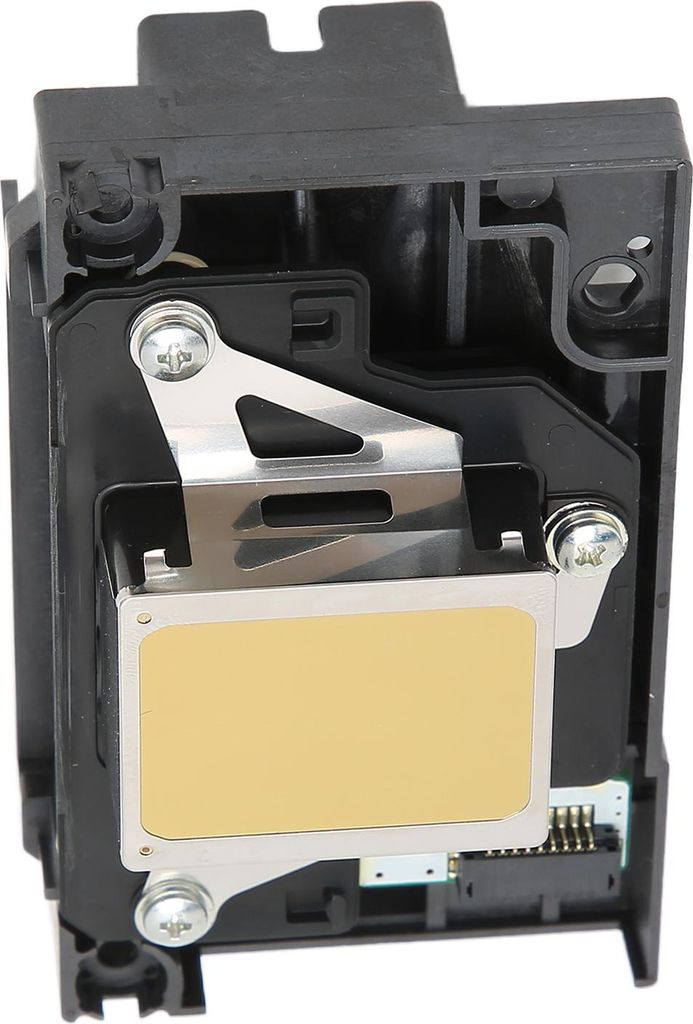 A close-up view of a printer head assembly.