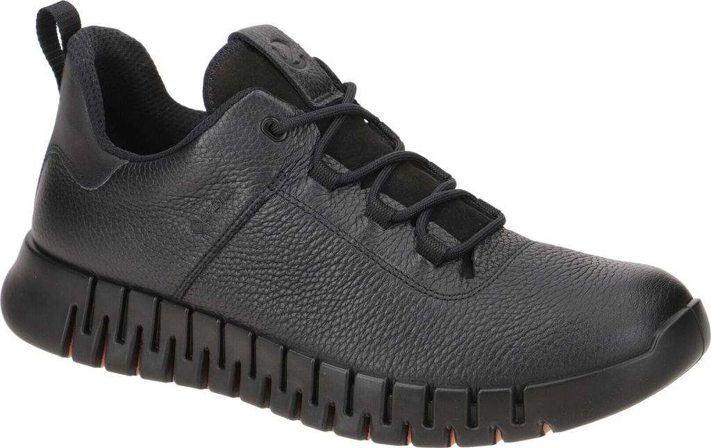 Ecco GRUUV Herrenschuhe - bequeme Schnür Halbschuhe schwarz Produktbild 