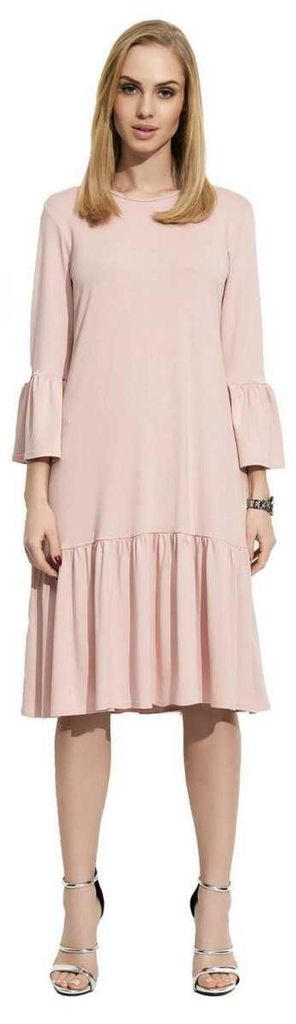 Damen Glockenkleid Kleid Elegant Langarm Mittellang; Produktbild 