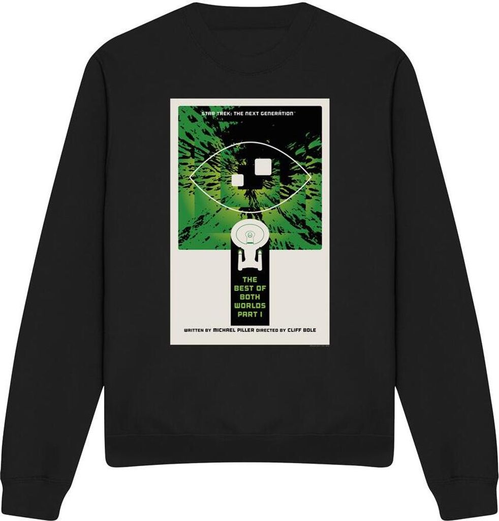 Star Trek - "The Next Generation Season 3 Episode 26" Sweatshirt für Herren/Damen Uni TV11816 (S) (Schwarz)