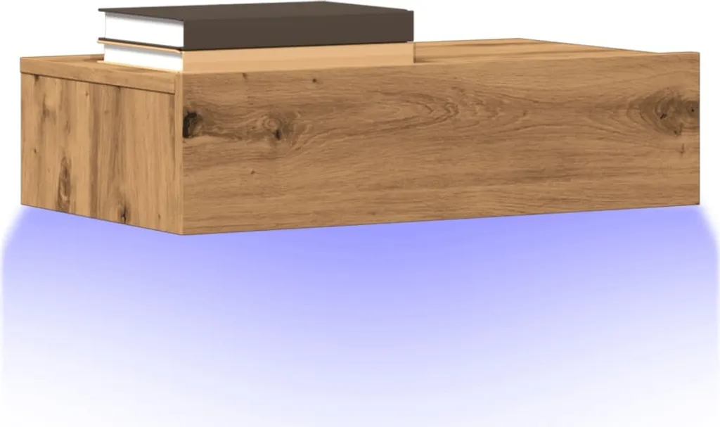 Offerta Set 2 Mobili TV Rovere Artigianale LED - Design Sospeso 2025