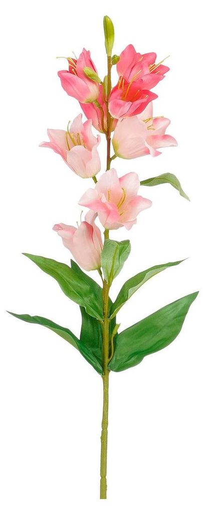 Kunstliche Blume Campanula Floral - H71 cm - rosa - Kunststoff - Stiele kunstliche Blumen