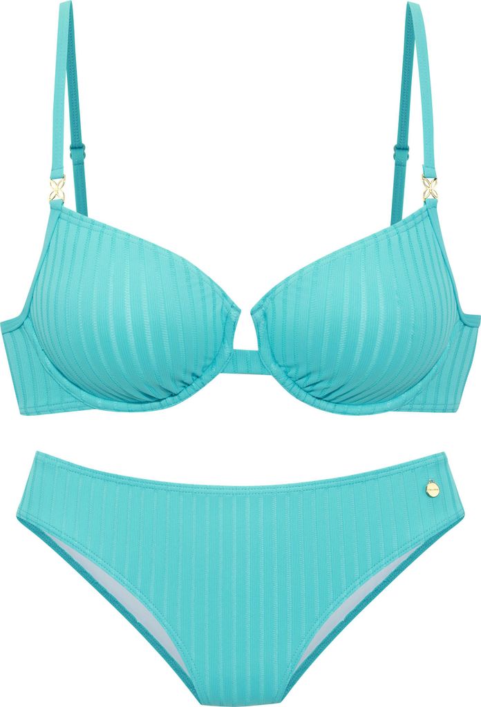 LASCANA Bügel-Bikini Omono türkis Größe 40 Cup E