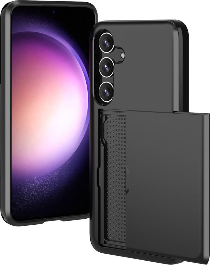 imoshion Backcover mit Kartenfach Samsung Galaxy S24 Plus - Schwarz