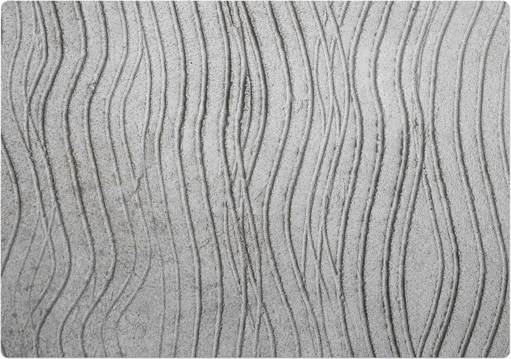 Wellen Im Sand – Bodenschutzmatte – Rutschfest – Schutzmatte für Büro – Vinylmatte – Stuhlunterlage –100 x 70 cm