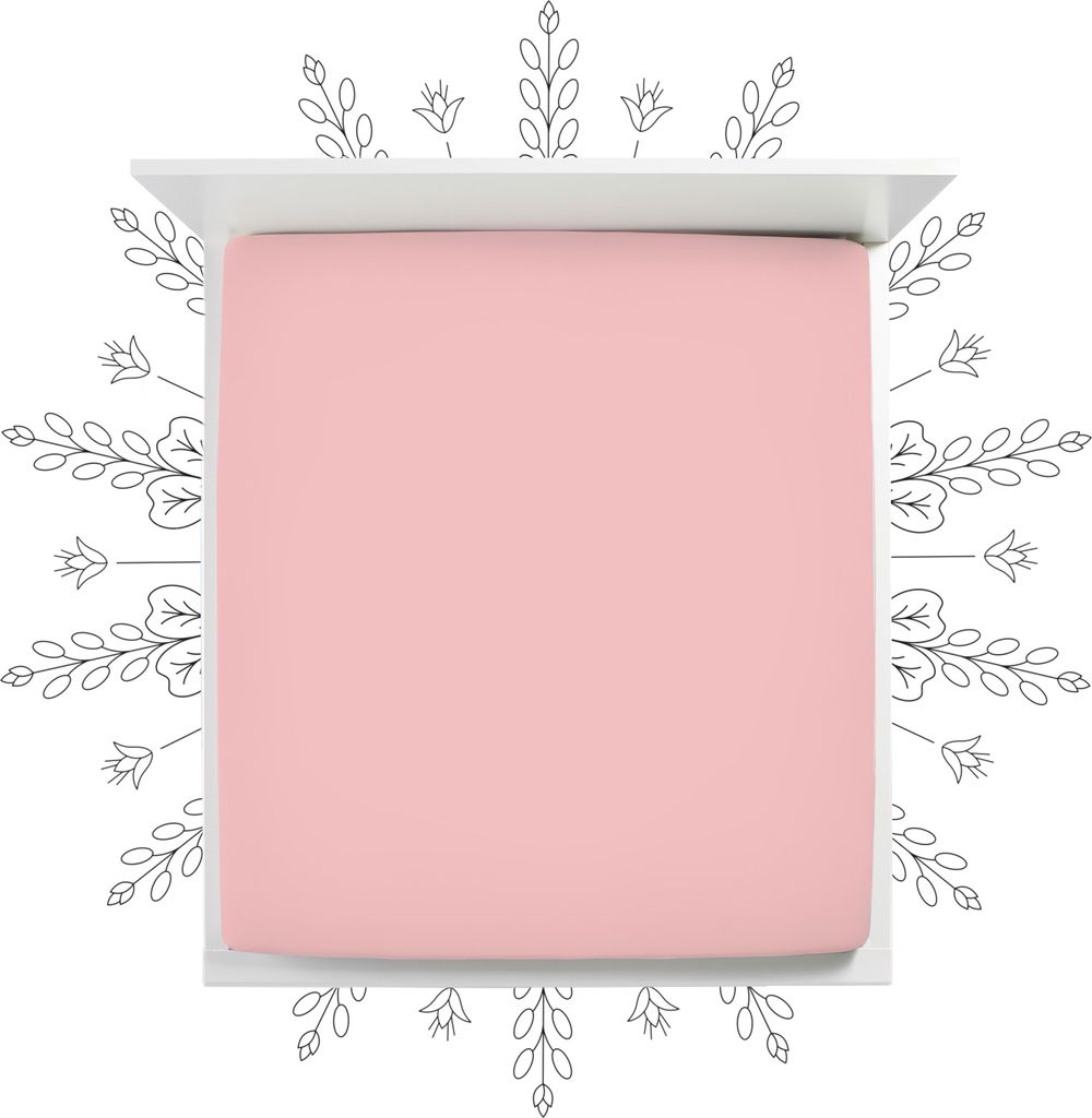 Bella Donna Pure Spannbettlaken Farbe Rose Größe 200x190-220 cm