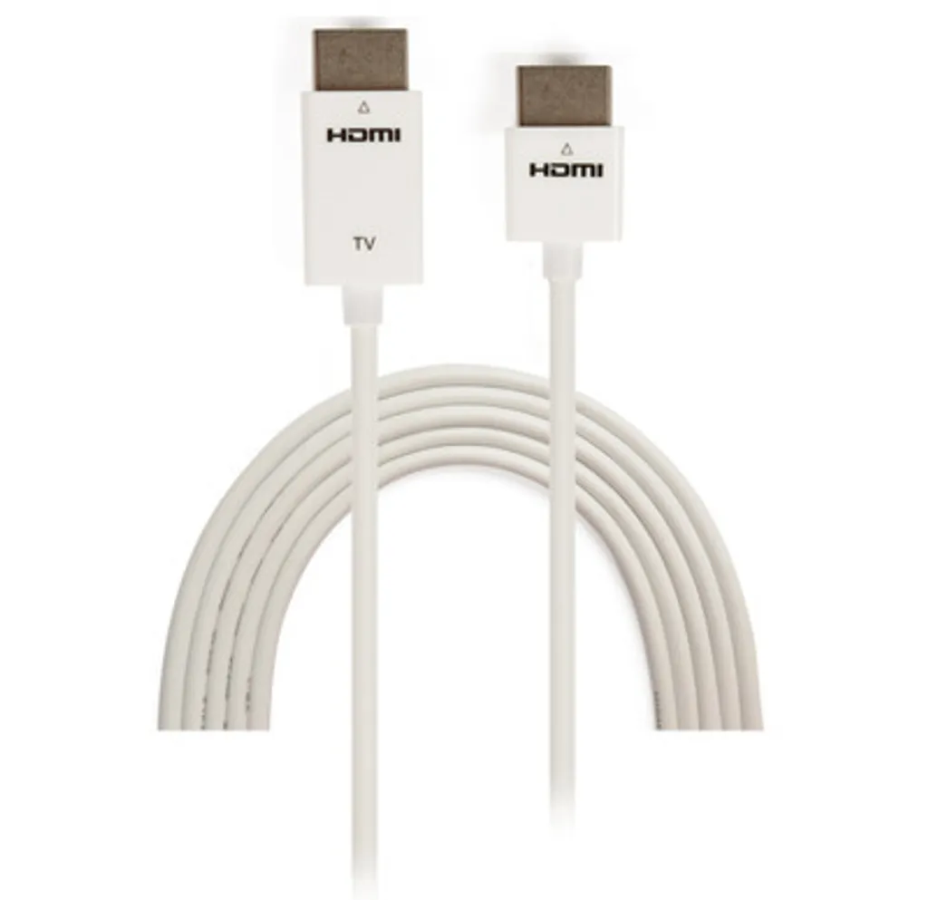 Câble HDMI High Speed Techly ICOC-HDMI-SL-010W avec Ethernet 1m blanc