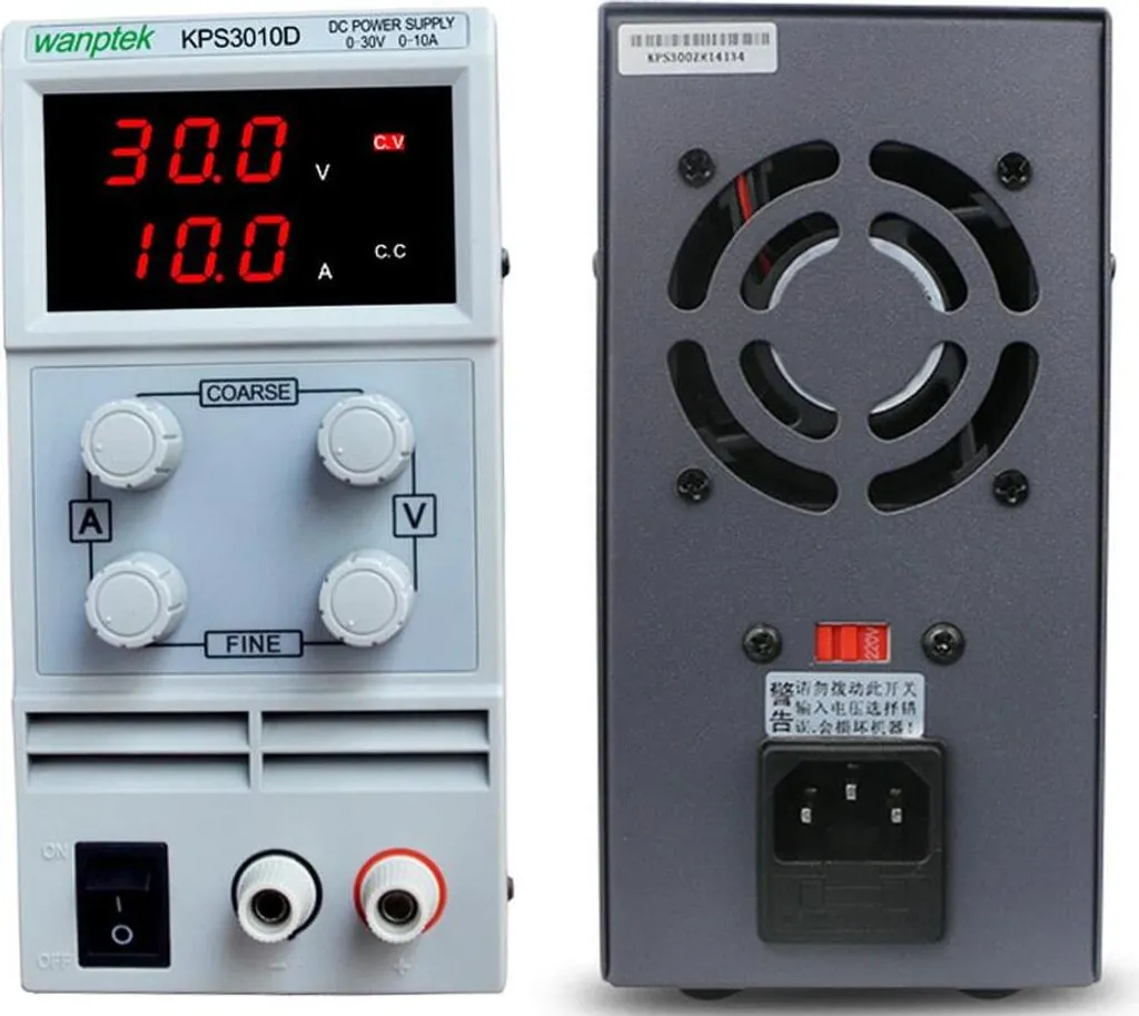 Alimentation à courant continu régulée 30V 10A pour banc de test de labo - 3