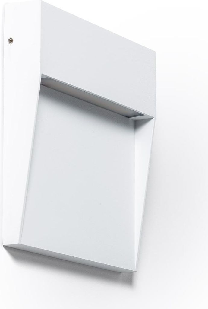 LED Wandleuchte Außen 6,5W CCT Wählbar Aluminium Oberfläche Quadratisch Jade Weiß