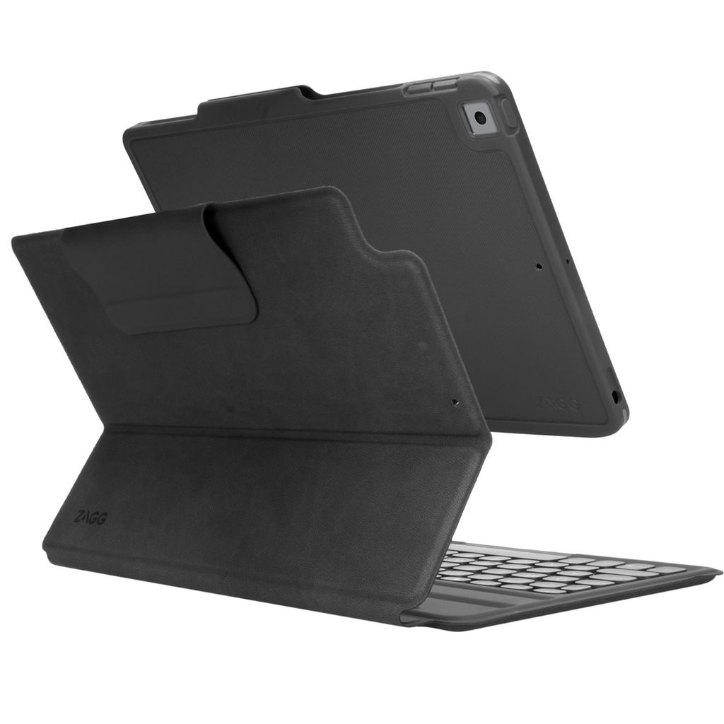 ZAGG Booktype, Keyboard case kompatibel mit iPad 10.2 (2019),iPad 10.2 2020 - Grau