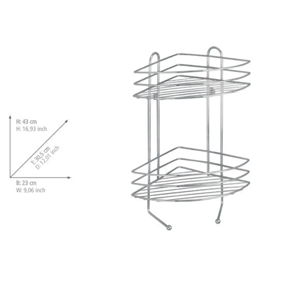 Serviteur de douche d'angle WENKO panier de rangement mural - 5