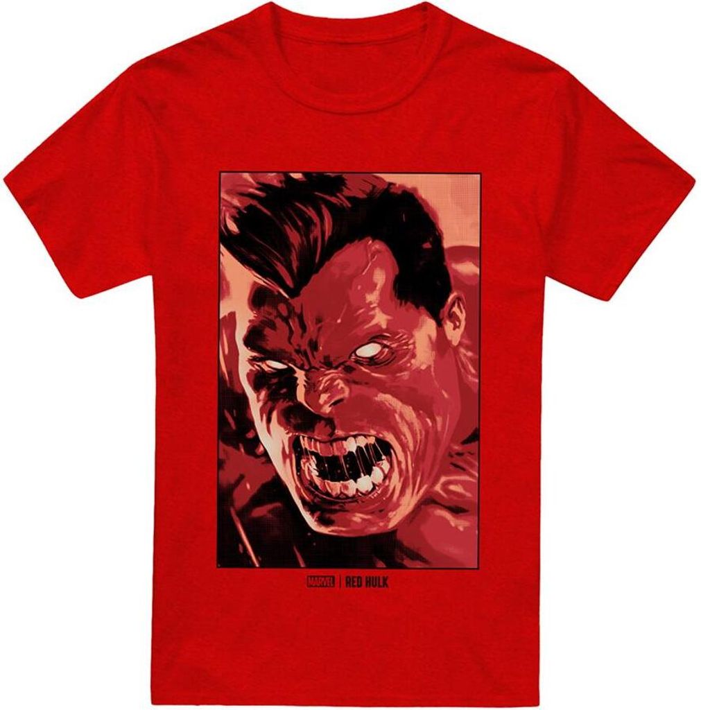 Marvel - T-Shirt für Herren/Damen Uni TV15123 (XL) (Heide Rot)