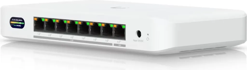 Switch 8 Ports Gigabit PoE Ubiquiti pour Caméras et Points d'Accès WiFi