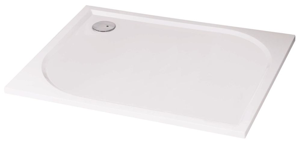 ONDEE ZEN – Duschwanne HESTIA – 90 x 120 cm – Kunstharz – Weiß – Extraflach – Rutschfest