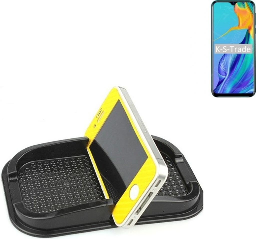 K-S-Trade Auto Anti Rutsch Matte Smartphone-Halter kompatibel mit Blackview A60 Pro Haft Pad Armaturenbrett Handy-Halterung Silikon
