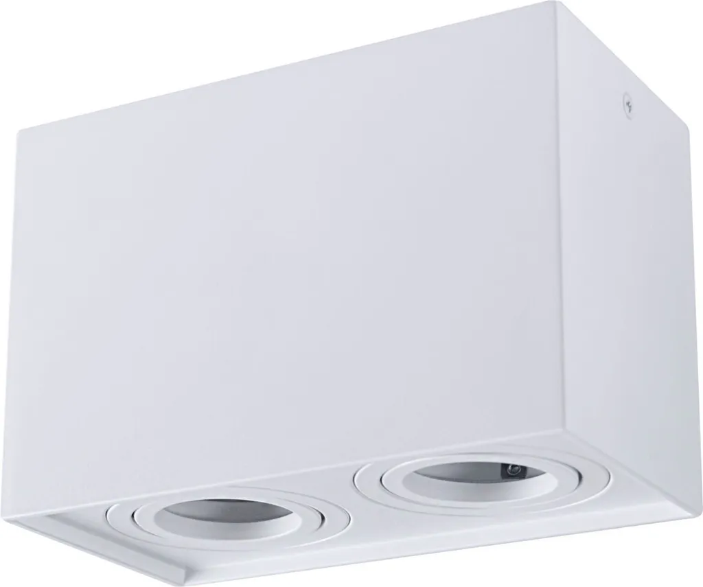 Spot de plafond blanc HADAR 2 lampes pour éclairage salon et couloir