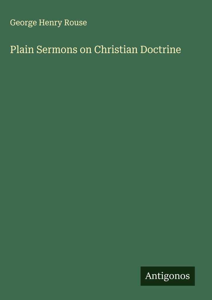 Plain Sermons on Christian Doctrine