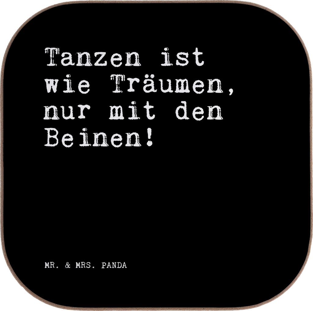 Mr. & Mrs. Panda Untersetzer Glas Tanzen ist wie Produktbild 