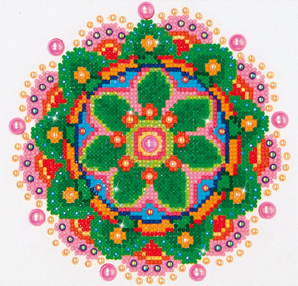 Diamond Dotz Peinture au diamant Blumen Mandala kit broderie strass 50x50