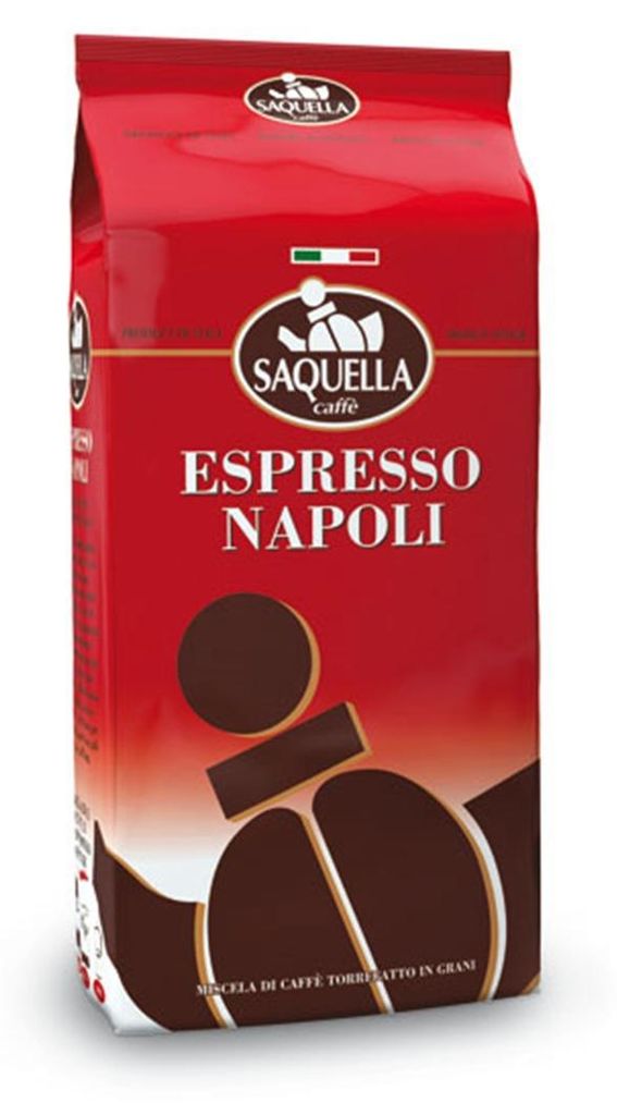 Saquella Caffè Espresso Napoli mieszanka kawy całe ziarna 1 Zdjęcie produktu 
