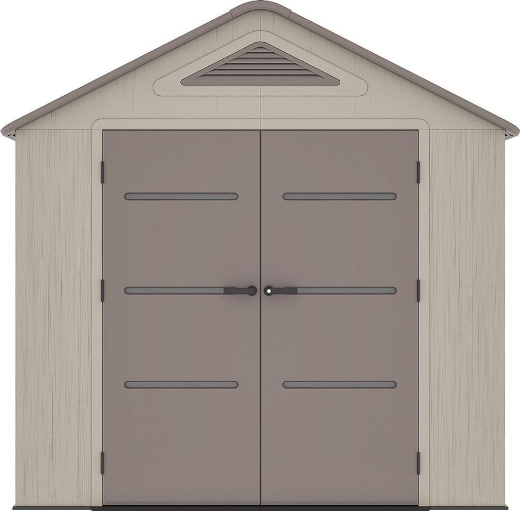Gartenhaus aus Harz Beige und Braun 6,15 m² mit Boden - Stärke 22 mm - ANTEVA