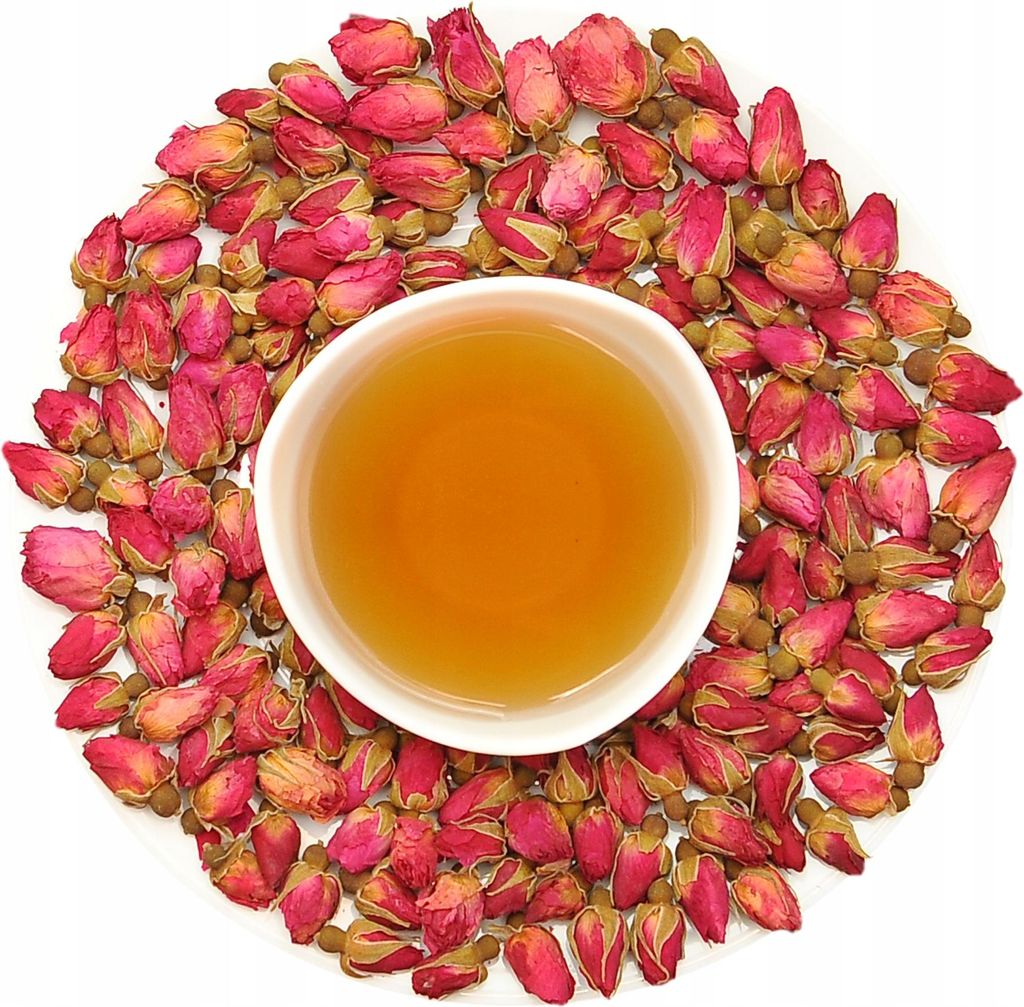 Boccioli di rosa essiccati, fiori rossi commestibili - 50 g Immagine del prodotto 