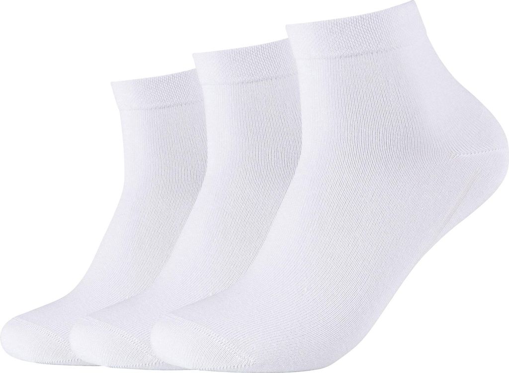 Camano Bio Uni-Kurzsocken 3 Paar weiß 39 - 42 Produktbild 