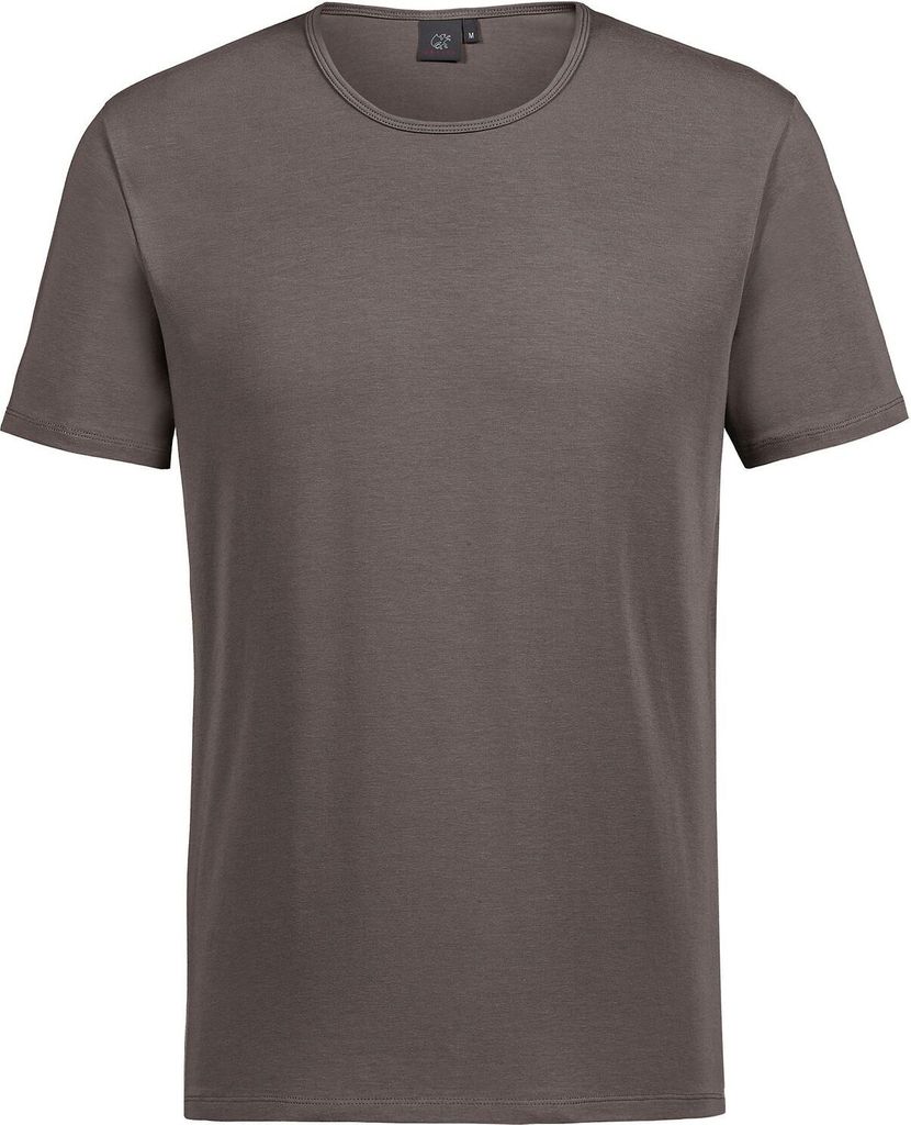 Greiff SHIRTS Herren T-Shirt Kurzarm Rundhals Regular-Fit Taupe L