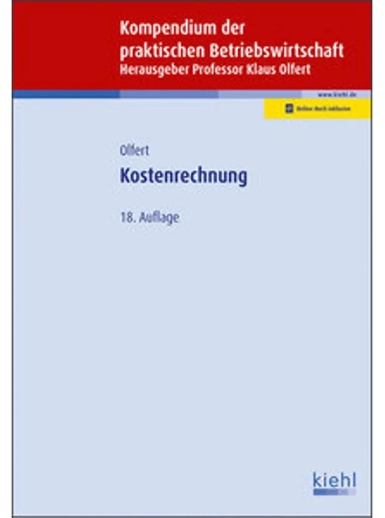 Manuel de Kostenrechnung : livre de cours et exercices de comptabilité