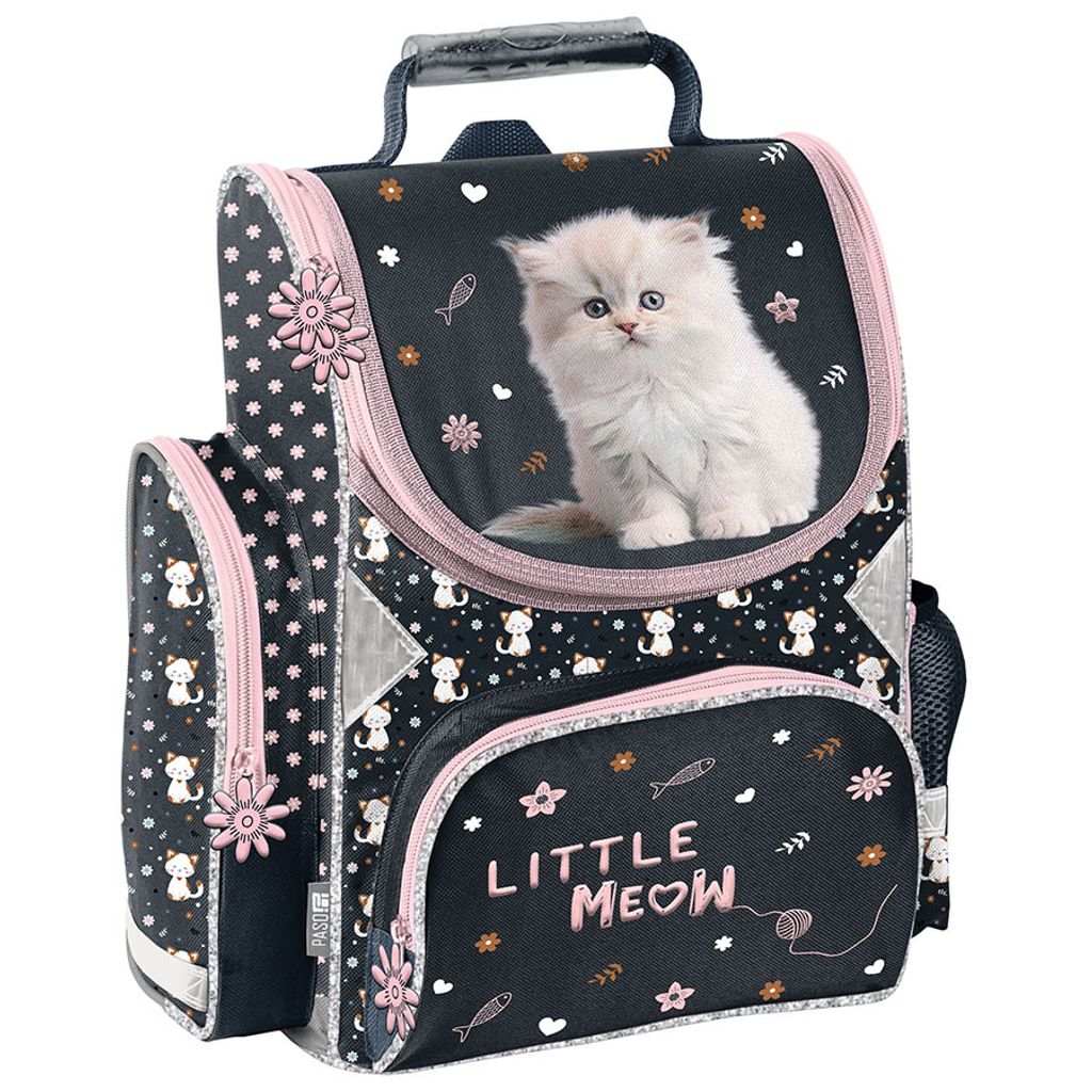 Borsa da viaggio PASO per ragazze con motivo a gatto Immagine del prodotto 