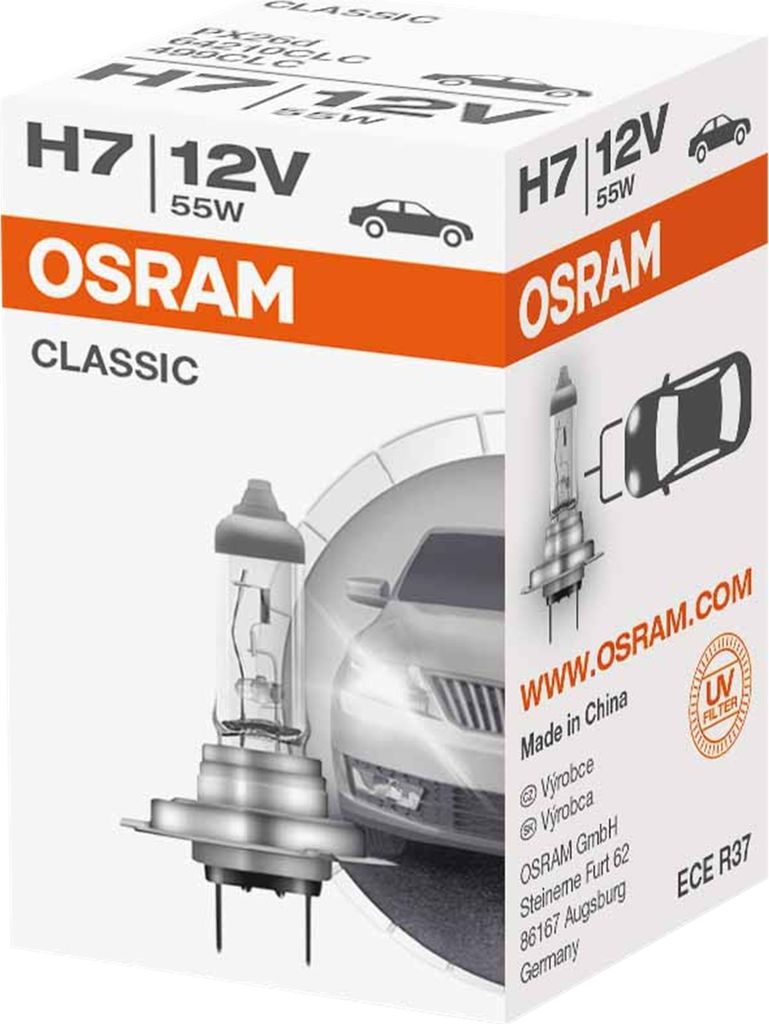 Osram Classic H7 12V 55W PX26d Glühlampe (64210) Produktbild 