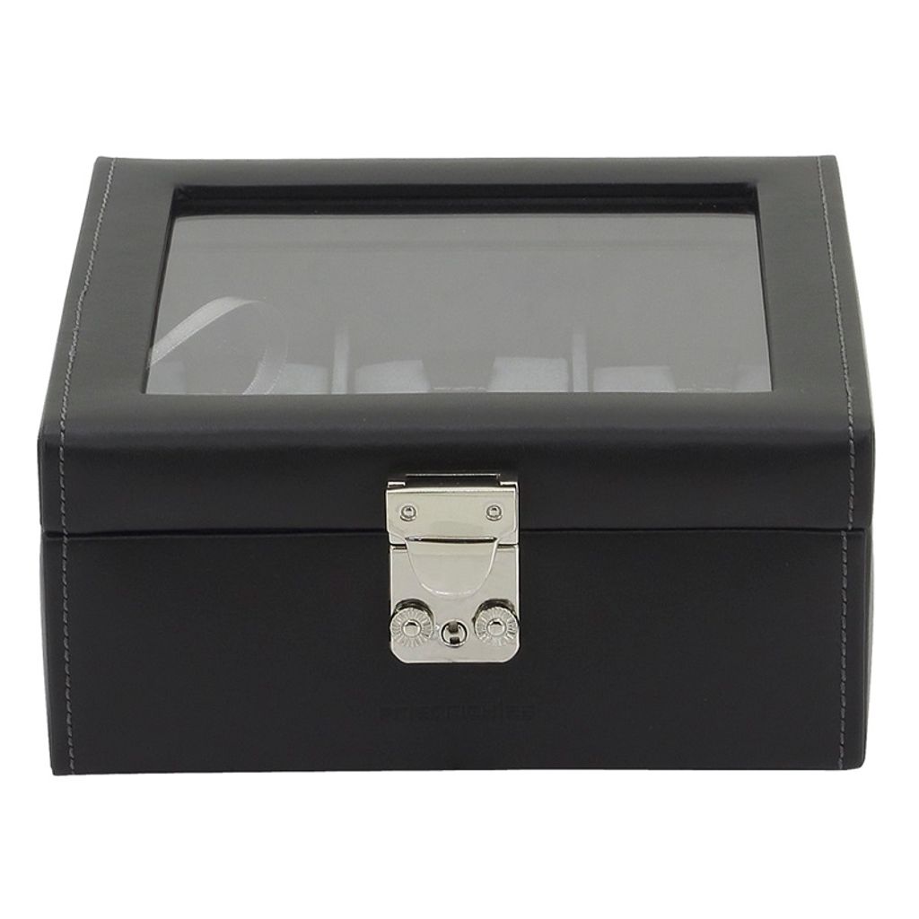 Friedrich23 - Uhrenkoffer Infinity 6 Uhren schwarz-anthrazit 26126-9