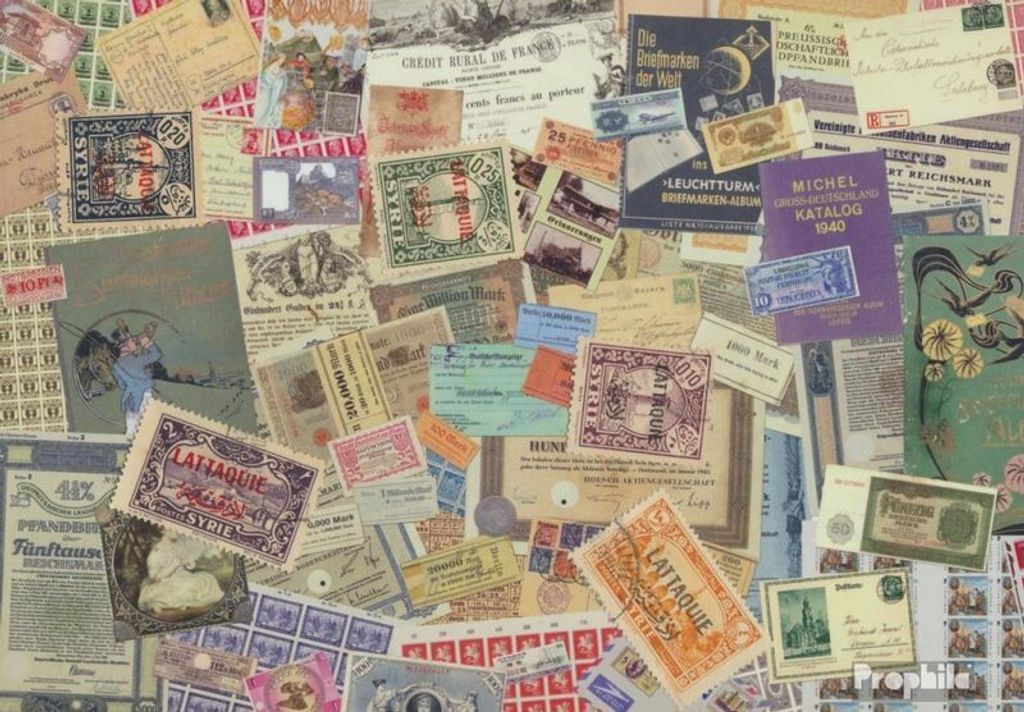 Briefmarken Latakia 5 verschiedene Marken