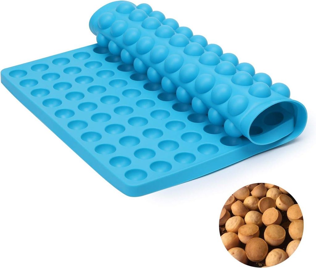 Silikon-Backmatte – Silikonmatte mit Noppen – 221 Backform für Hundekekse und Hundeleckerlis, Backpapier – Backmatte – Pralinenform