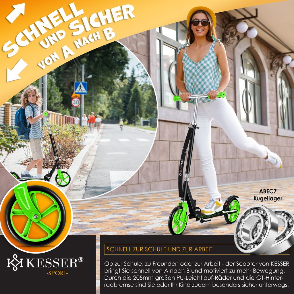 KESSER® Scooter Roller Kinderroller Cityroller Tretroller Produktbild 5