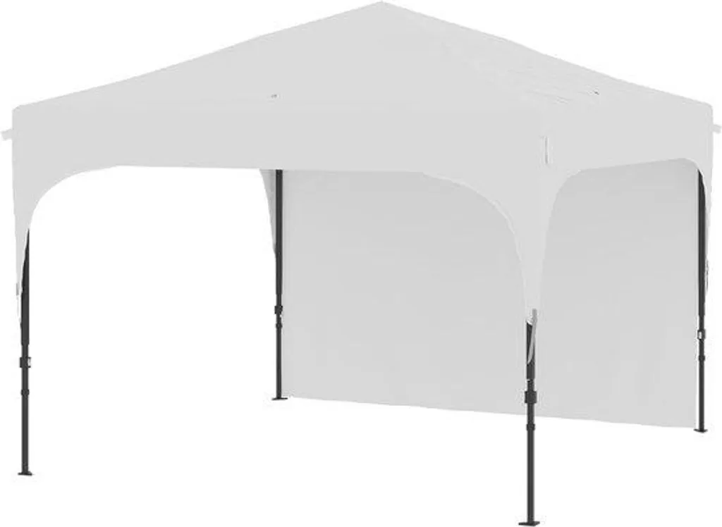 Tonnelle de jardin 3x3m avec panneau latéral pour réception et terrasse