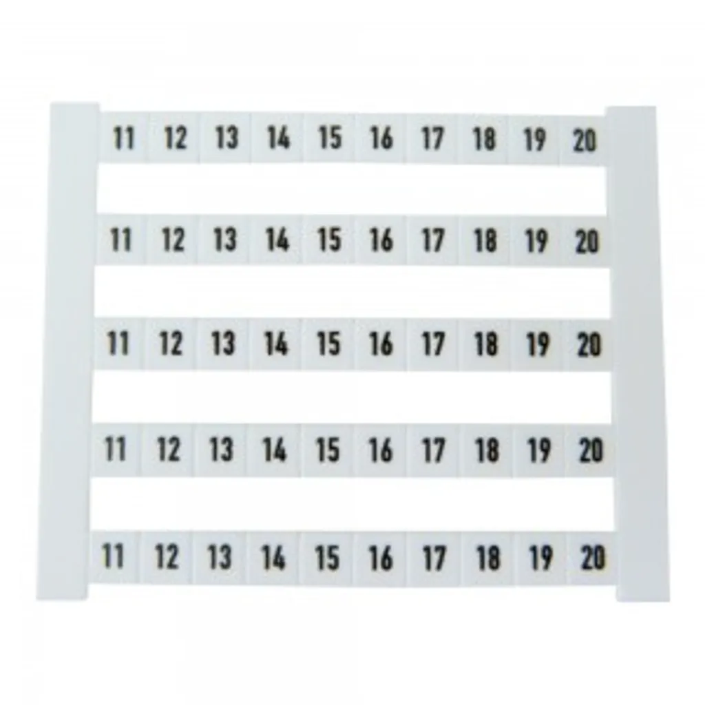 Évitez les erreurs de câblage avec le marqueur DEK 5 FWZ 11-20 blanc 5mm