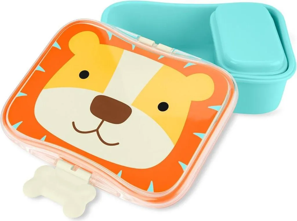 Skip Hop Zoo Boîte à Goûter Lion 700 ml - Lunch Box Enfant pour l'École
